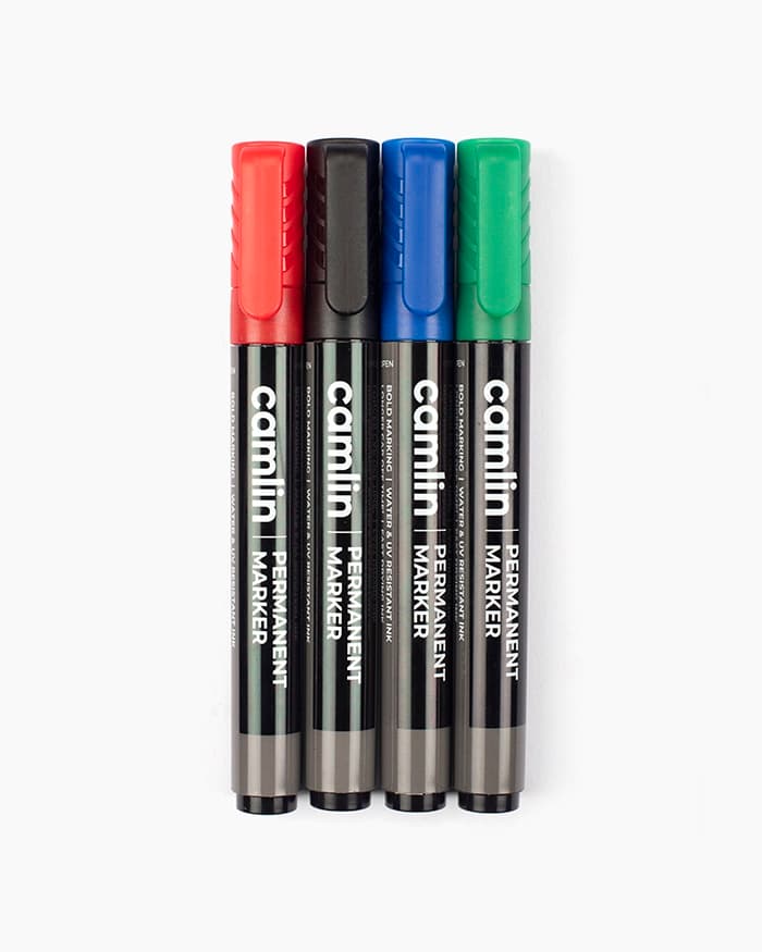 Camlin Permanent Markers (Pack of 4)